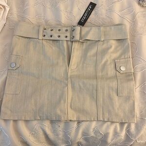 White Fox Denim Skirt (never worn)